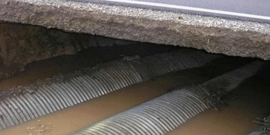 Illustrative image of Geotechnical road drainage in Orange California