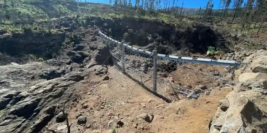 Illustrative image of Debris flow analysis in Orange California